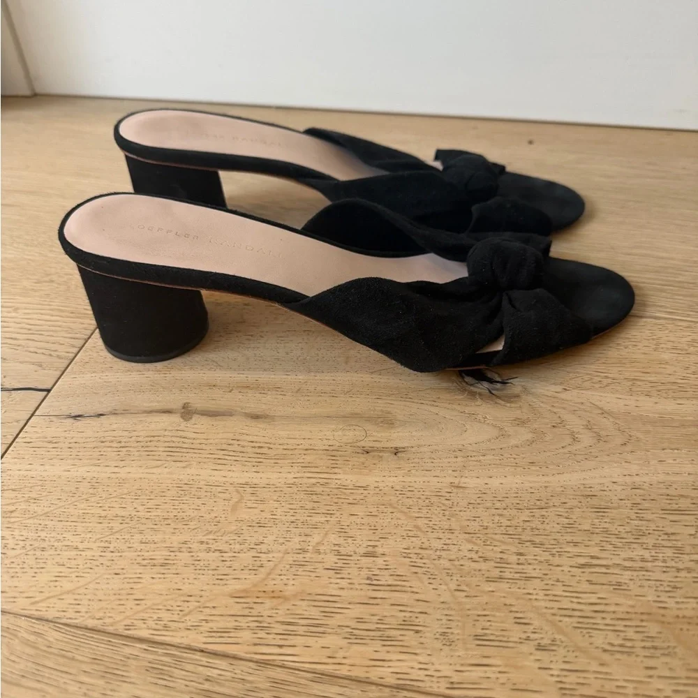 Loeffler Randall Black Knotted Mules - Picture 2 of 5